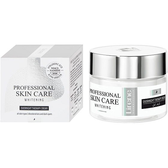 Lirene Professional Skin Care Whitening nocny krem do twarzy 50 ml