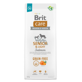 Brit Care Senior Łosoś i ziemniaki bezglutenowa receptura uzupełniająca karma dla starszych psów wszystkich ras 12 kg