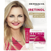Dermacol Bio Retinol przeciwzmarszczkowy krem 50 ml + przeciwzmarszczkowy krem pod oczy 15 ml, zestaw kosmetyczny dla kobiet