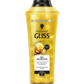 Gliss Oil Nutritive odżywczy szampon do włosów z rozdwojonymi końcówkami, 400 ml