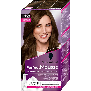 Schwarzkopf Perfect Mousse farba do włosów 6-00 (600) jasny brązowy