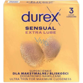 Durex Sensual Extra Lube prezerwatywy, 3 szt.