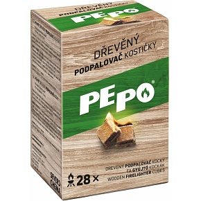 PE-PO Drewniany podpałacz kostki 28 sztuk PE-PO Drewniany podpałacz kostki 28 sztuk