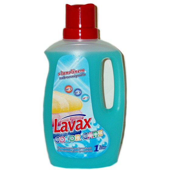 Lavax Color Care płynny środek do prania z lanoliną do kolorowych tkanin 1 l