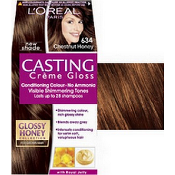 Loreal Paris Casting Creme Gloss barva na vlasy 634 medový kaštan