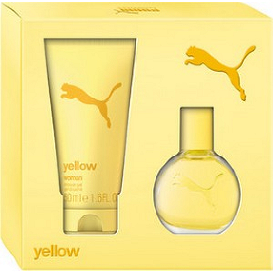 Puma Yellow Woman toaletní voda 20 ml + sprchový gel 50 ml, dárková sada