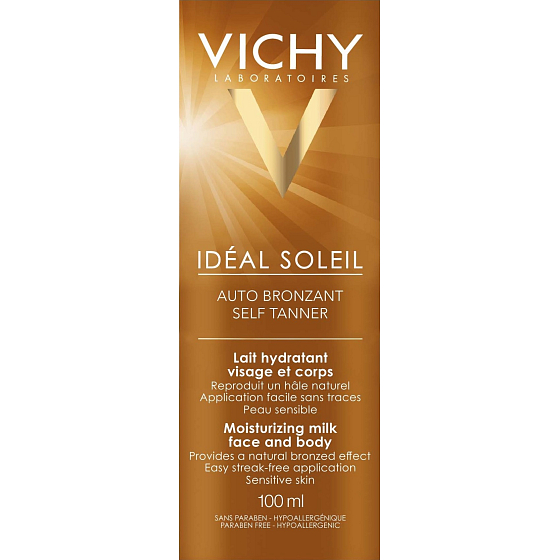 Vichy Capital Soleil Hydratační samoopalovací mléko na obličej a tělo 100 ml