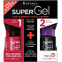 Rimmel London Super Gel by Kate lak na nehty 024 Red Ginger 12 ml + Super Gel Top Coat krycí lak na nehty 001 Transparent 12 ml, duopack