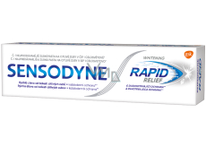 Sensodyne Rapid Whitening Szybka ulga pasta do zębów z fluorem delikatnie wybiela wrażliwe zęby 75 ml