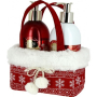 Vivian Gray Red Christmas luxusní tekuté mýdlo 250 ml + mléko na ruce 250 ml, kosmetická sada