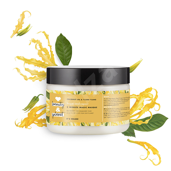 Love Beauty & Planet Ylang Ylang a Kokosový olej 2 minutová maska na suché a poškozené vlasy 300 ml