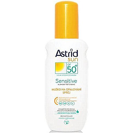 Astrid Sun Sensitive OF50+ mléko na opalování sprej 150 ml