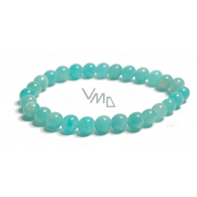 Amazonit bransoletka elastyczna naturalny kamień, kuleczka 6 mm / 16 - 17 cm, kamień nadziei