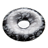 Obsydian wkładkowy Donut naturalny kamień 30 mm, kamień ochrony