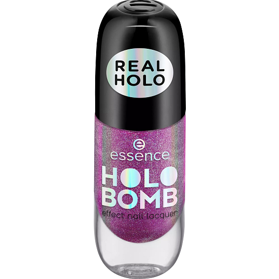 Essence Holo Bomb lak na nehty s holografickým efektem 02 Holo Moly 8 ml