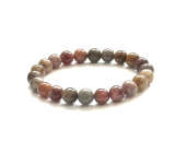 Spinel bransoletka elastyczna naturalny kamień, kuleczka 8,5 - 9 mm /16 - 17 cm szczęście-dobry nastrój