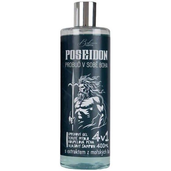 Bohemia Gifts 4v1 Poseidon żel pod prysznic, szampon, pianka i mydło 400 ml