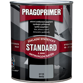 Pragoprimer Standard S2000 podkład na metal, 0110 szary, 600 ml