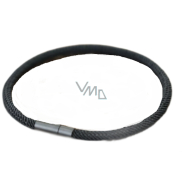 Lanový Magnetický náramek černý, 20,5 cm x 4mm, unisex