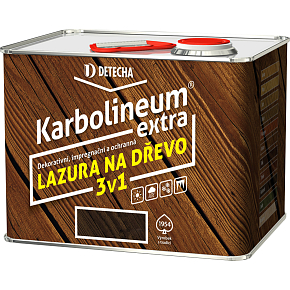 Karbolineum Extra 3v1 lazura na dřevo, mahagon, 3,5 kg