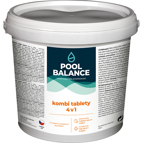 POOL Chemia basenowa Tabletki Kombi 4w1 2,2 kg