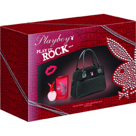 Playboy Play It Rock toaletní voda 30 ml + kabelka, dárková sada