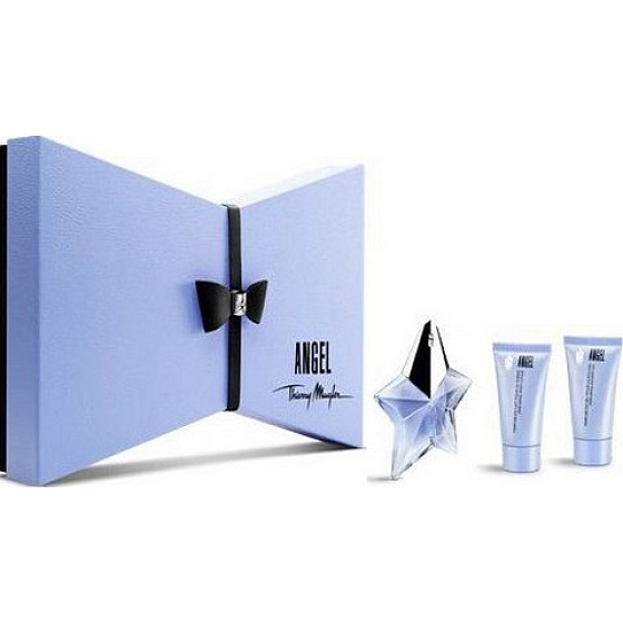 Thierry Mugler Angel parfémovaná voda pro ženy 25 ml + tělové mléko 30 ml + sprchový gel 30 ml, dárková sada