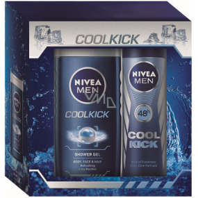 Nivea Men Cool Cool Kick antiperspirant sprej 150 ml + Cool sprchový gel 250 ml kosmetická sada