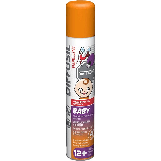 Diffusil Baby Repelent pro citlivou pokožku 12+ měsíců Mechanický sprej pro děti 100 ml