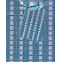 Nekupto Dárková papírová taška 14 x 11 x 6,5 cm Modré kytičky 1 kus 806 40 BS