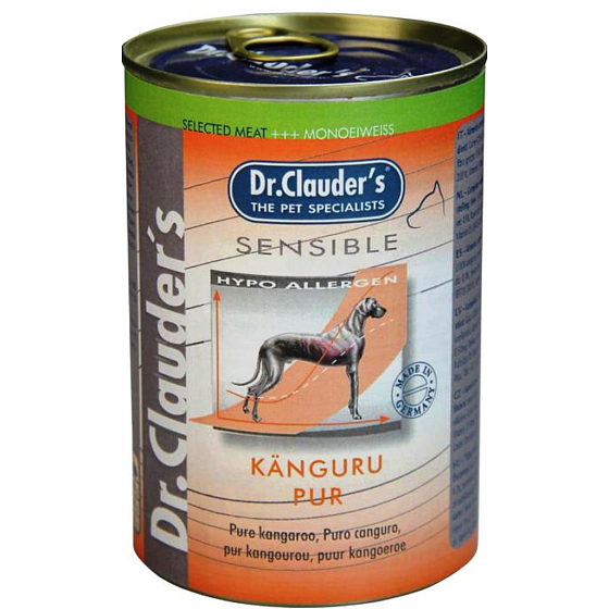 Dr. Clauders Sensible Klokaní maso, pro dospělé citlivé psy 100% masa 400 g