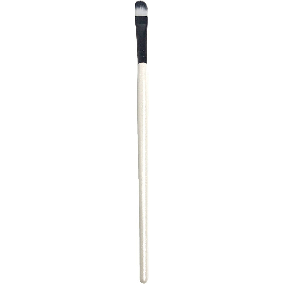 Kosmetický štětec na oční stíny černo-bílý zaoblený 18 cm