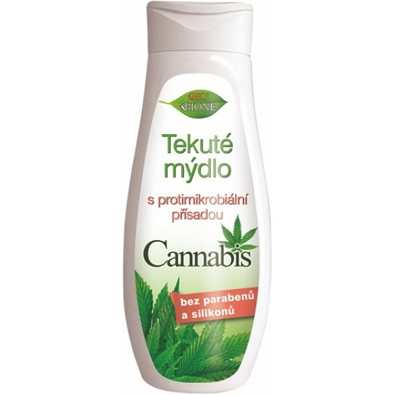 Bione Cosmetics Cannabis tekuté mýdlo s protimikrobiální přísadou 300 ml