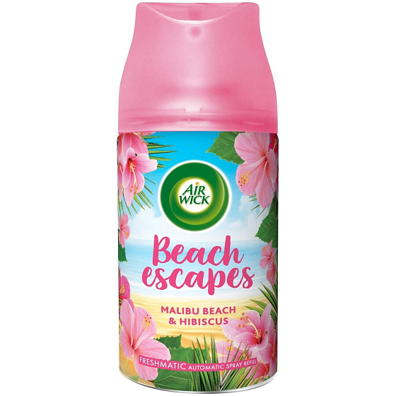 Air Wick Freshmatic Beach Escapes Malibu pláž a ibišek automatický osvěžovač náhradní náplň 250 ml