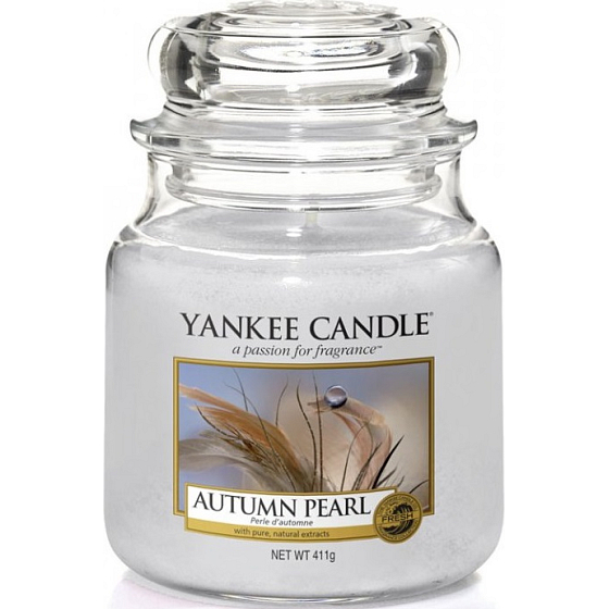 Yankee Candle Autumn Pearl - Podzimní perla vonná svíčka Classic střední sklo 411 g