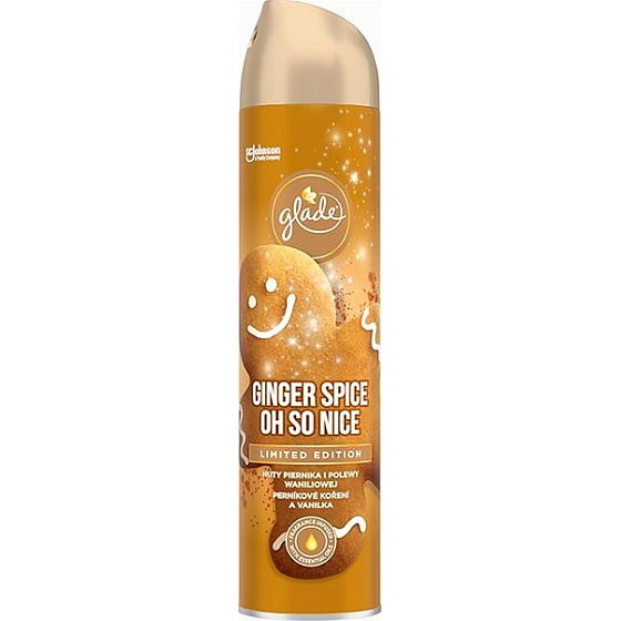 Glade Ginger Spice Oh So Nice s vůní perníkového koření a vanilky osvěžovač vzduchu sprej 300 ml