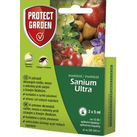 Protect Garden Sanium Ultra insektycyd do ochrony roślin ozdobnych, owoców i warzyw 2 x 5 ml