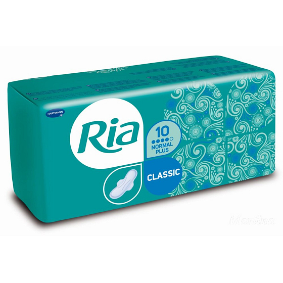 Ria Classic Normal Plus wkładki higieniczne z skrzydełkami 10 sztuk