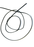 Sznurek płaski czarny 2 mm, długość ok. 120 cm 1 sztuka