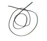 Sznurek płaski czarny 2 mm, długość ok. 120 cm 1 sztuka