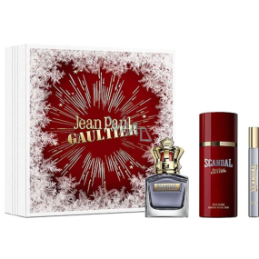 Jean Paul Gaultier Scandal Pour Homme toaletní voda 100 ml + deodorant sprej 150 ml + toaletní voda 10 ml, dárková sada pro muže Jean Paul Gaultier Scandal Pour Homme toaletní voda 100 ml + deodorant sprej 150 ml + toaletní voda 10 ml, dárková sada pro muže