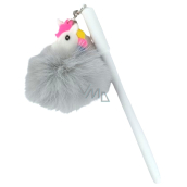 Albi Liner, długopis z niebieskim wkładem, Jednorożec puszysty 17 cm