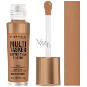 Rimmel London Multi-Tasker Better Than Filters 3w1 długotrwały tonujący podkład 006 Medium-Deep 30 ml