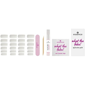 Essence What The Fake! zestaw z sztucznymi paznokciami 04 Bare White