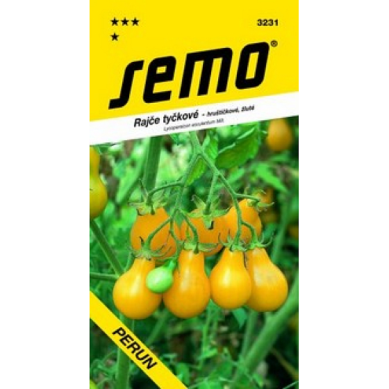 Semo Pomidor w tyczkach - gruszkowaty żółty Perun 0,2 g