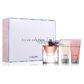 Lancome La Vie Est Belle parfémovaná voda pro ženy 30 ml + tělové mléko 50 ml + sprchový gel 50 ml, dárková sada pro ženy