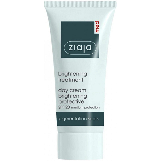 Ziaja Med Whitening Care rozjaśniający ochronny krem na dzień, rozjaśniająca lokalna pielęgnacja przeciwko plamom pigmentacyjnym 50 ml