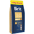 Brit Premium Adult M pro dospělé psy středních plemen 10-25 kg - 15+3 kg Kompletní prémiové krmivo