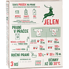 Jelen proszek do prania na bazie mydła, 60 prań, 3 kg