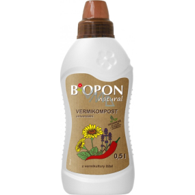 Bopon Natural vermikompost univerzální tekuté hnojivo 500 ml Bopon Natural vermikompost univerzální tekuté hnojivo 500 ml